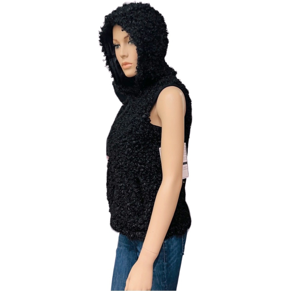 NWT Anatomie faux fur Hoodie Vest Size S in excellent condition 100% polyester - Picture 6 of 14